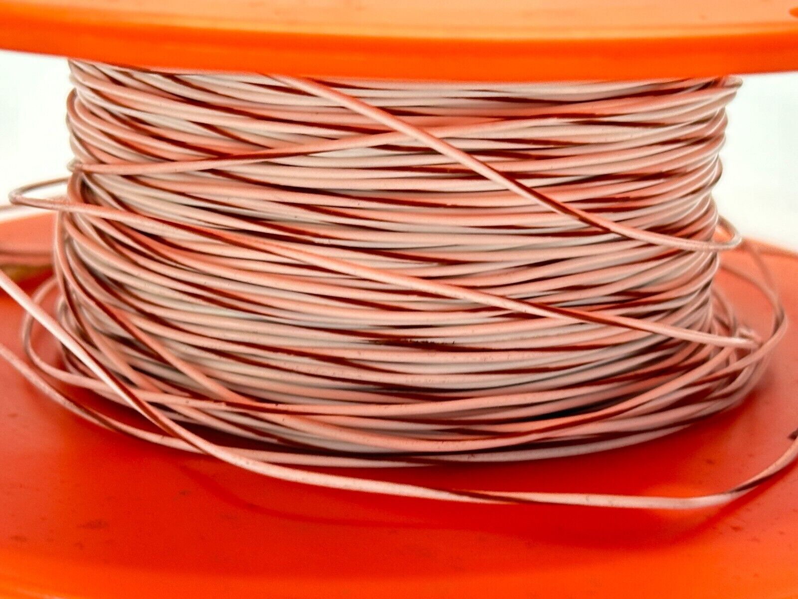 Pyttronic Industries P2107-9/1 Hook-Up Wire Type E 24 AWG White/Brown 1lb Spool - Maverick Industrial Sales