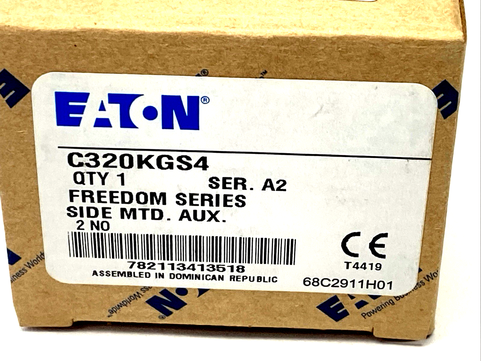 Eaton C320KGS4 Auxiliary Contact 2NO - Maverick Industrial Sales