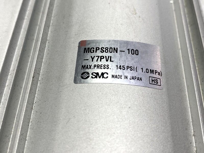 SMC MGPS80N-100-Y7PVL Pneumatic Cylinder 80mm Bore 100mm Stroke - Maverick Industrial Sales