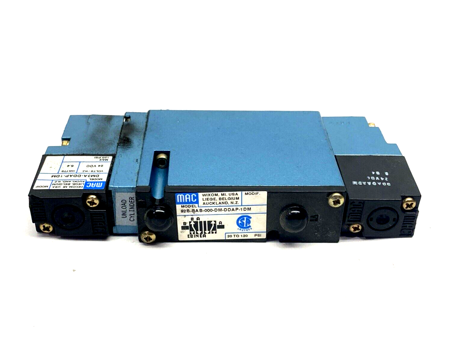 92B-BAB-000-DM-DDAP-1DM | Mac Valves Solenoid Valve - Used - Maverick Industrial Sales