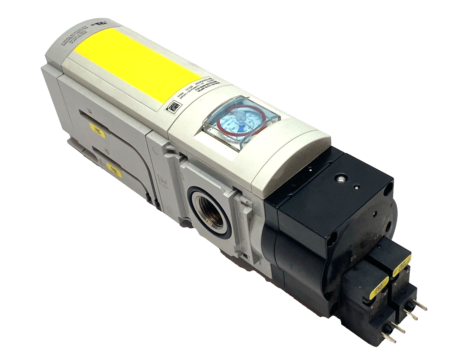 Festo 548713 MS6-SV-1/2-C-10V24-S-WP Valve w/ 701609 0–16 Bar Gauge - Maverick Industrial Sales