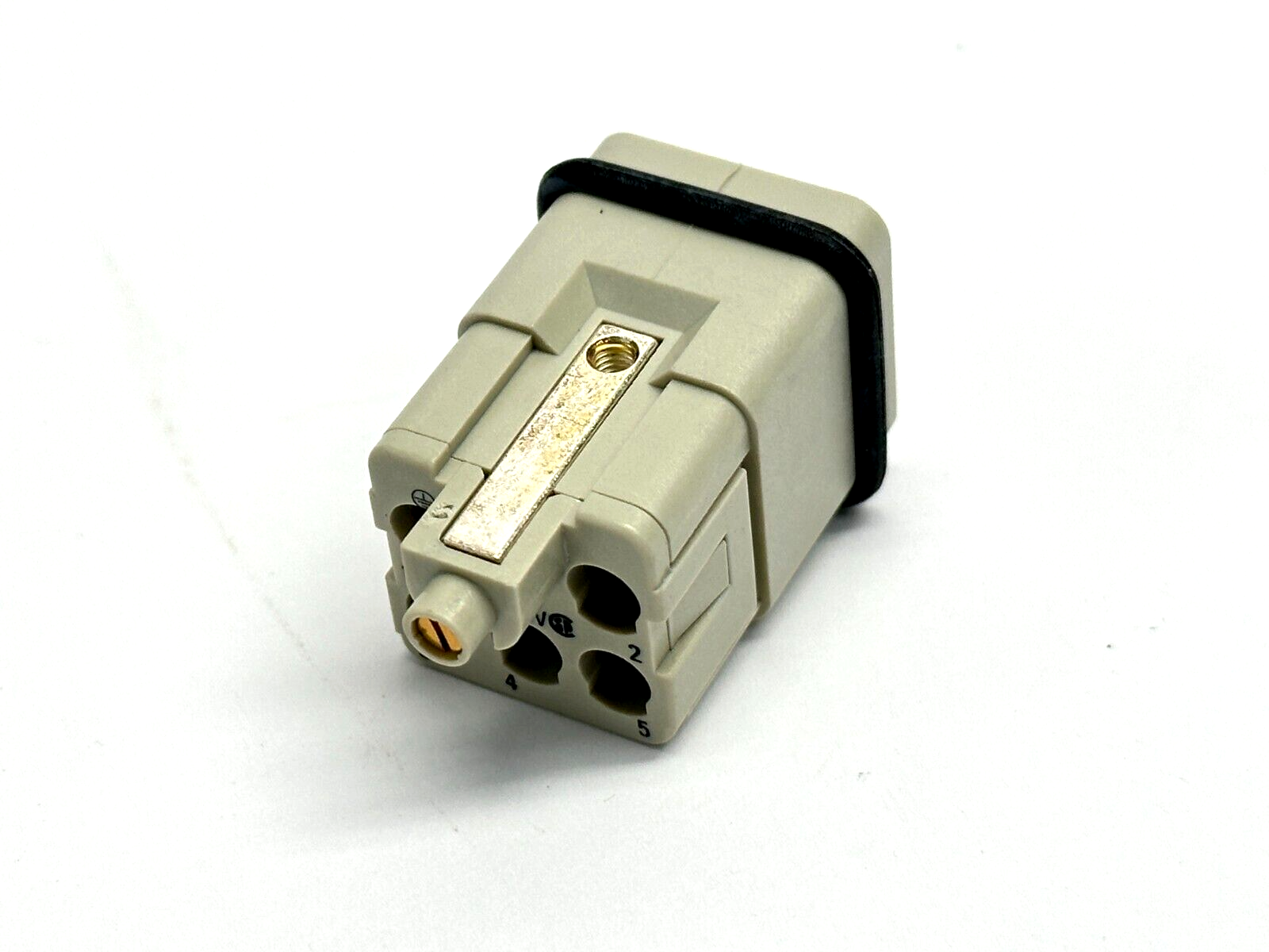 Harting 09 12 005 3001 Han Q Compact Connector 5/0-M-C Male Insert Crimp - Maverick Industrial Sales