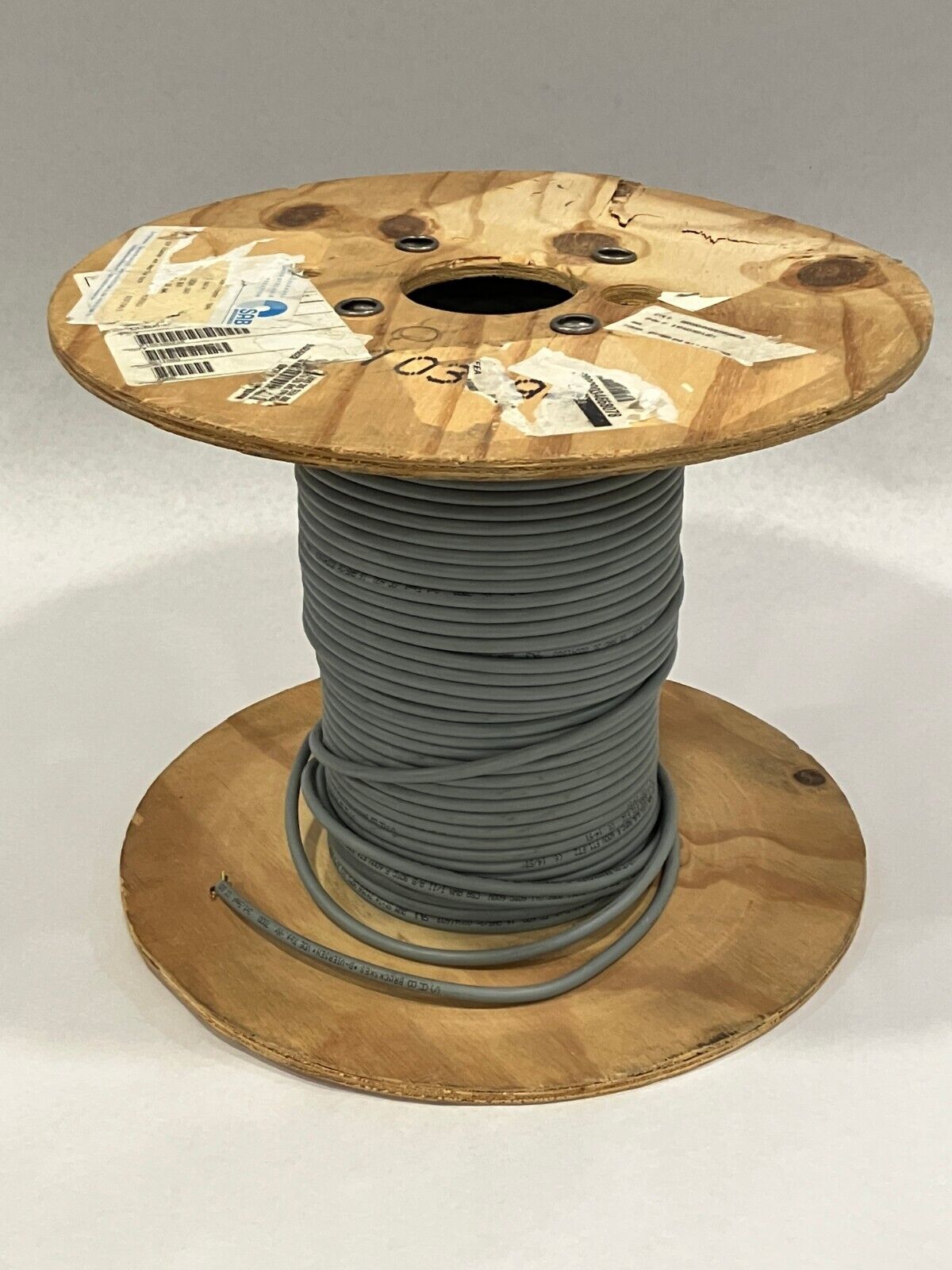 SAB 2041603 Cable 16 AWG 3C PVC Gray Bare Copper 115' FT - Maverick Industrial Sales