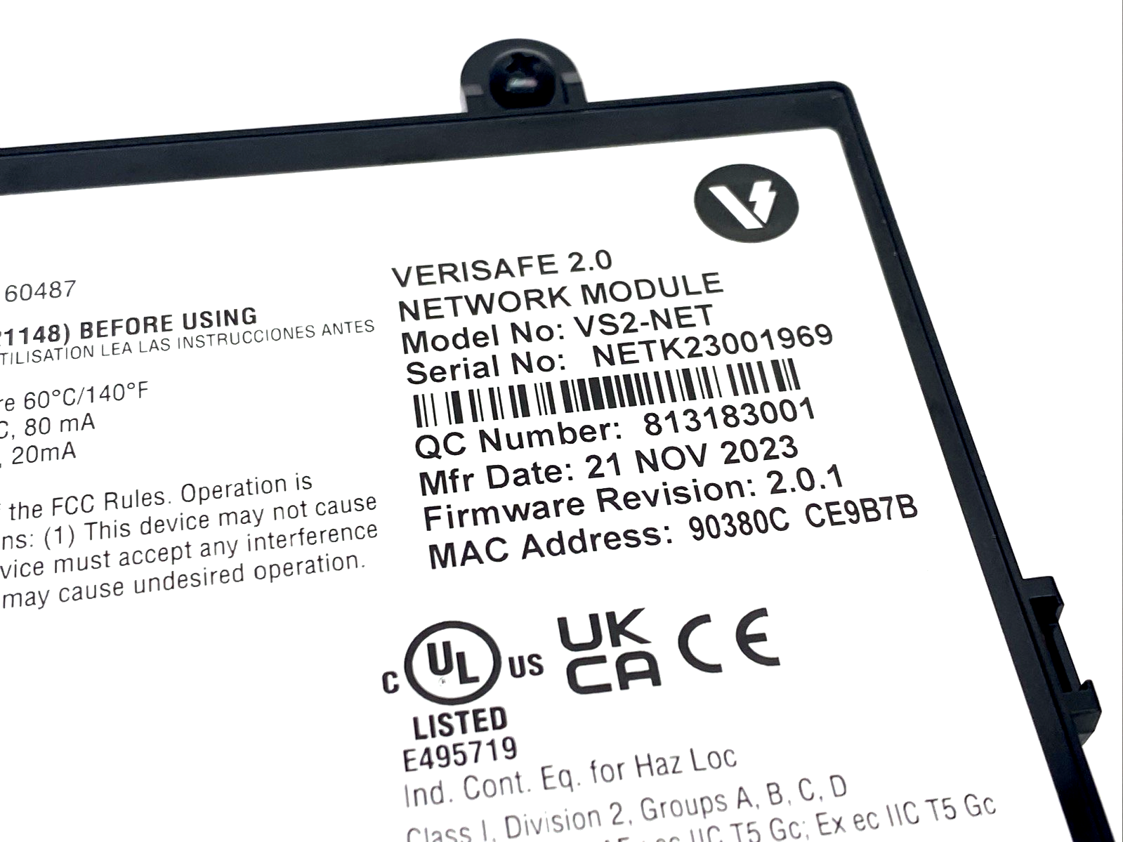 VS2-NET | Panduit VeriSafe 2.0 Network Module, Compatible w/AVT - New – Open box - Maverick Industrial Sales