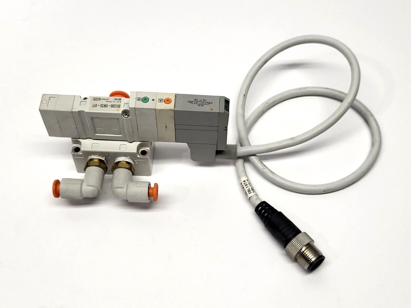 SMC SV1300-5W2U-01T Solenoid Valve, 5 Port, 4 Pin Connector Cable - Maverick Industrial Sales