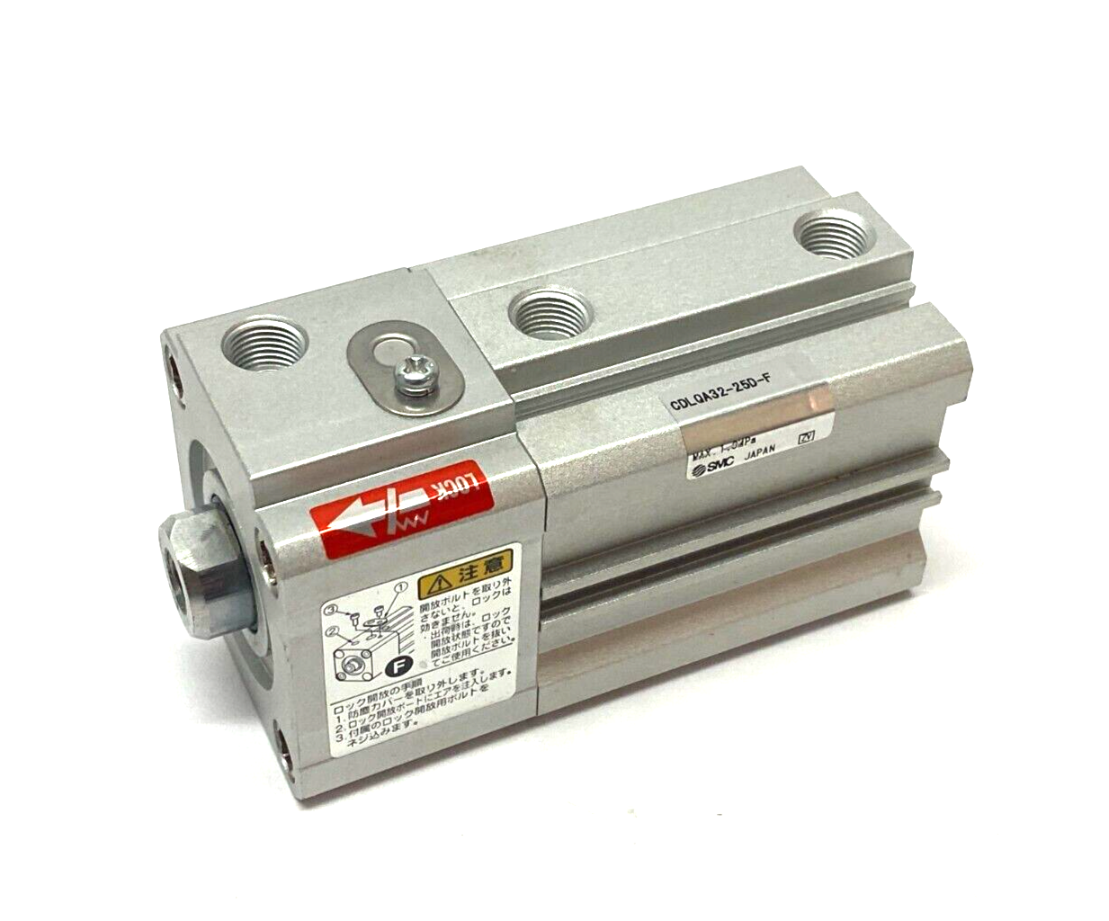 SMC CDLQA32-25D-F Auto Sweep Compact Locking Cylinder 32mm Bore 25mm Stroke - Maverick Industrial Sales