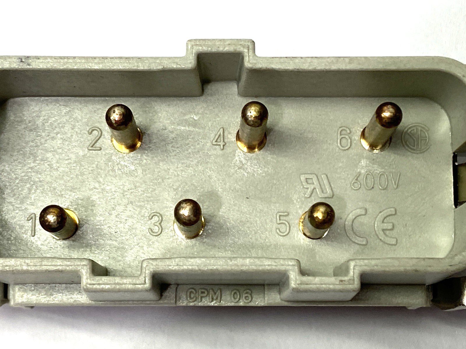 ILME CPM-06 Male Rectangular Insert 6-Pin w/ MHV-16.25 Connector Hood M25 Entry - Maverick Industrial Sales