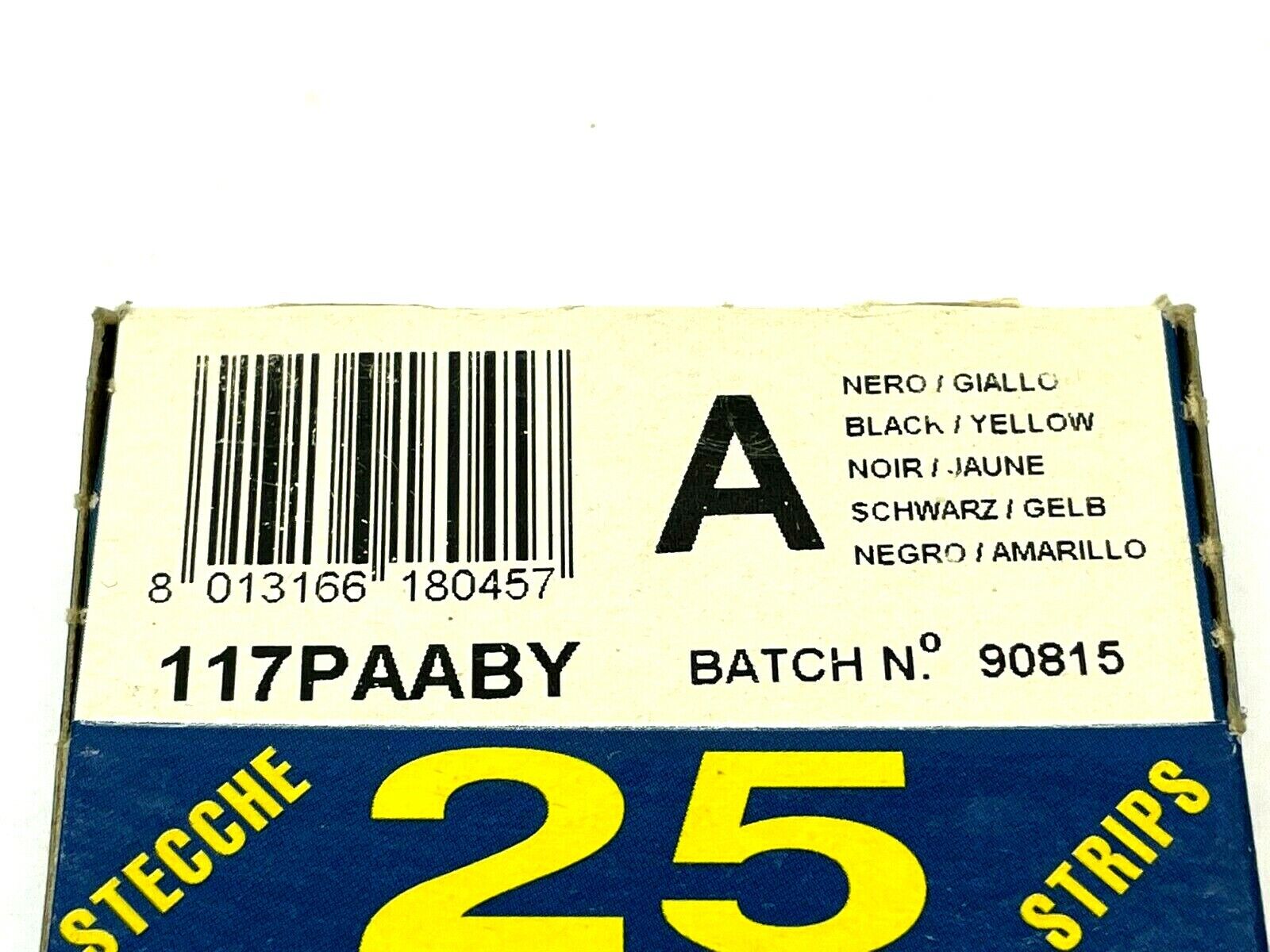 Grafoplast 117PAABY Wiremarker Strips PKG OF 25 - Maverick Industrial Sales