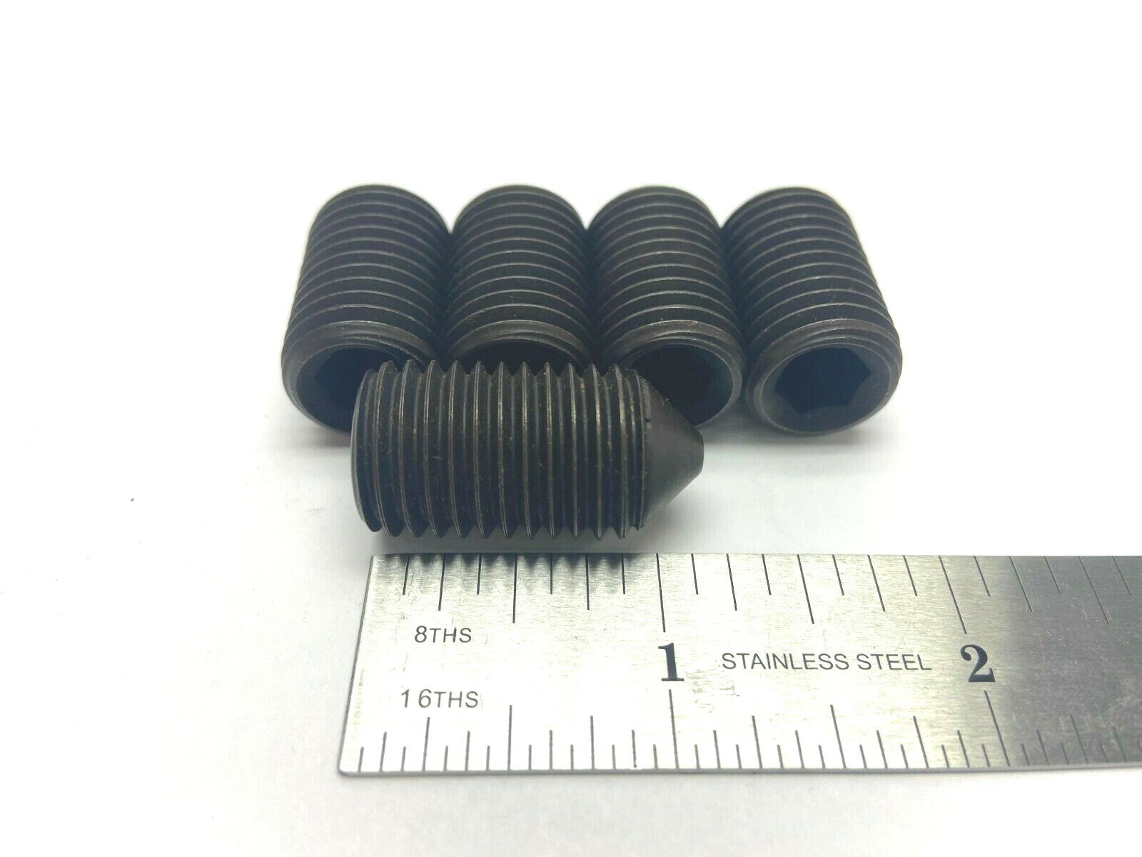Steel M16 Cone Point Set Screw 25mm L 2mm Thread Pitch LOT OF 5 - Maverick Industrial Sales