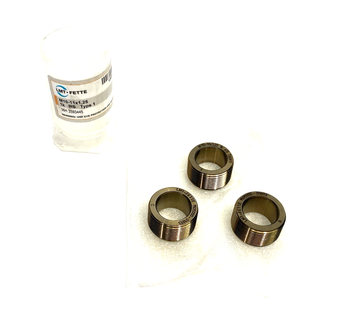 1505000 | LMT Fette EVOline Thread Roll Set M10-M11 x 1.25, ISO, 1k SET OF 3 - New – Open box - Maverick Industrial Sales