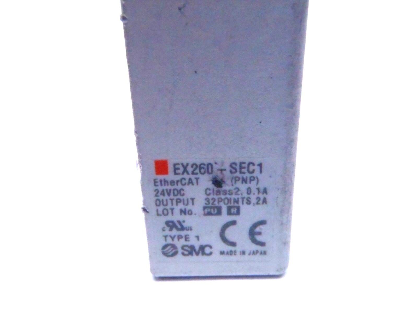 SMC EX260-SEC1 EtherCat Serial Interface Controller Module 24VDC PNP - Maverick Industrial Sales