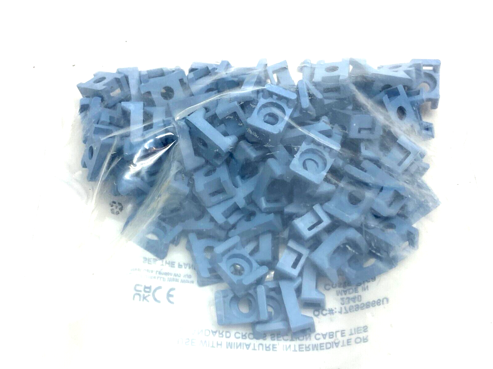 Panduit TM2S8-C86 Light Blue Metal Detectable Nylon Cable Tie Mount, PKG OF 100 - Maverick Industrial Sales