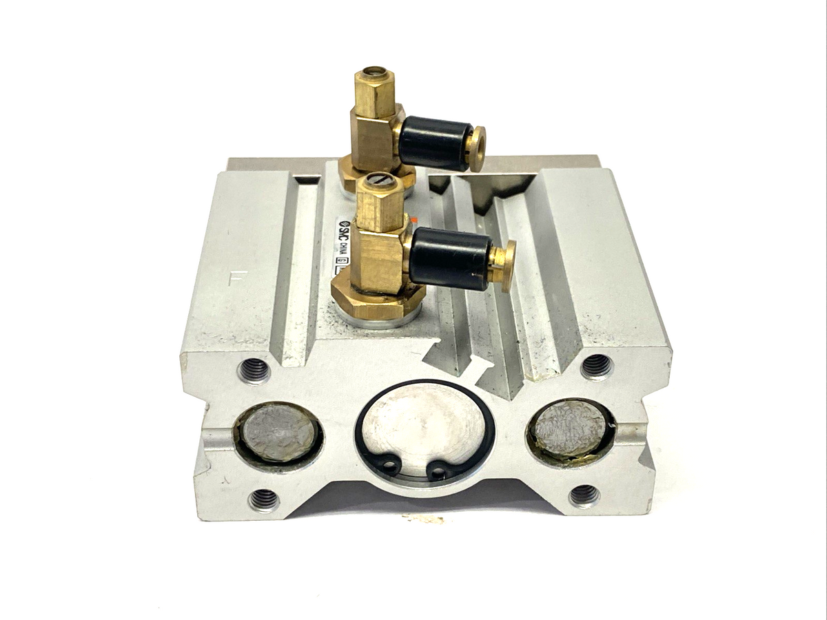SMC EMGQM20-20 Pneumatic Guide Cylinder, European, 20mm Bore 20mm Stroke - Maverick Industrial Sales