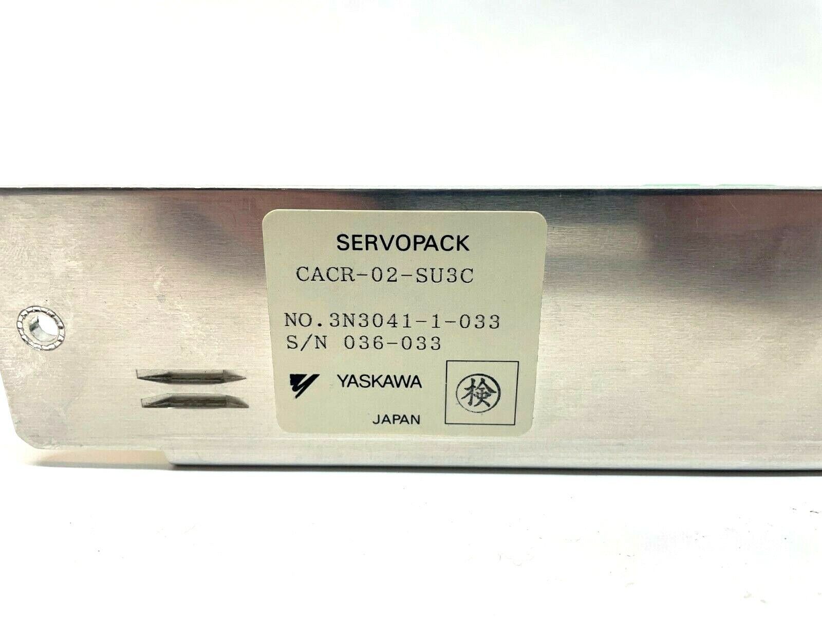 Yaskawa CACR-02-SU3C Servopack Servo Drive - Maverick Industrial Sales