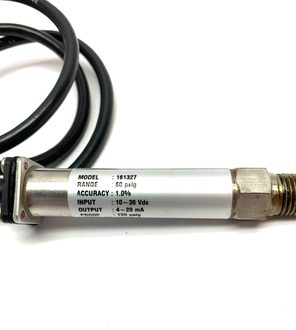 Ashcroft 161327 Pressure Transducer 60psig 10-36 Vdc 4-20mA - Maverick Industrial Sales
