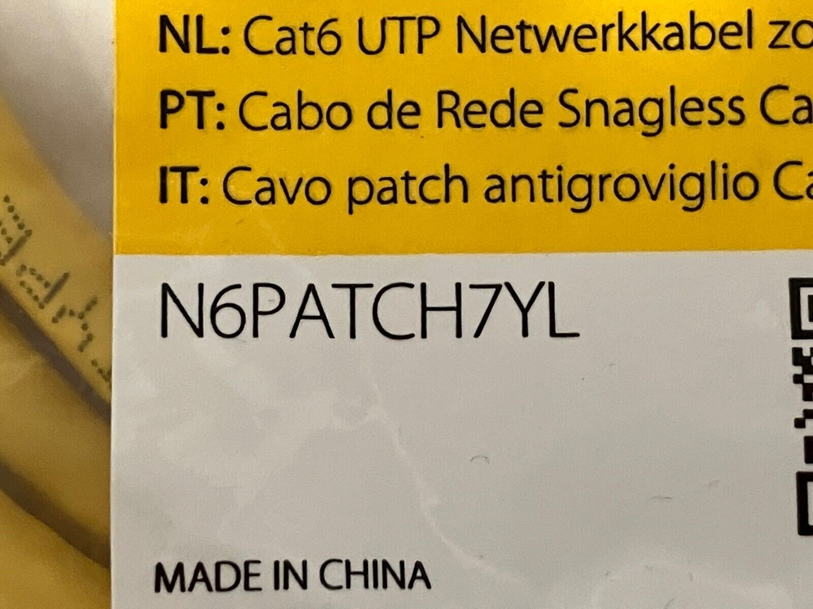 StarTech N6PATCH7YL Yellow Snagless Cat6 UTP Patch Cable RJ45 to RJ45 Male 7' - Maverick Industrial Sales