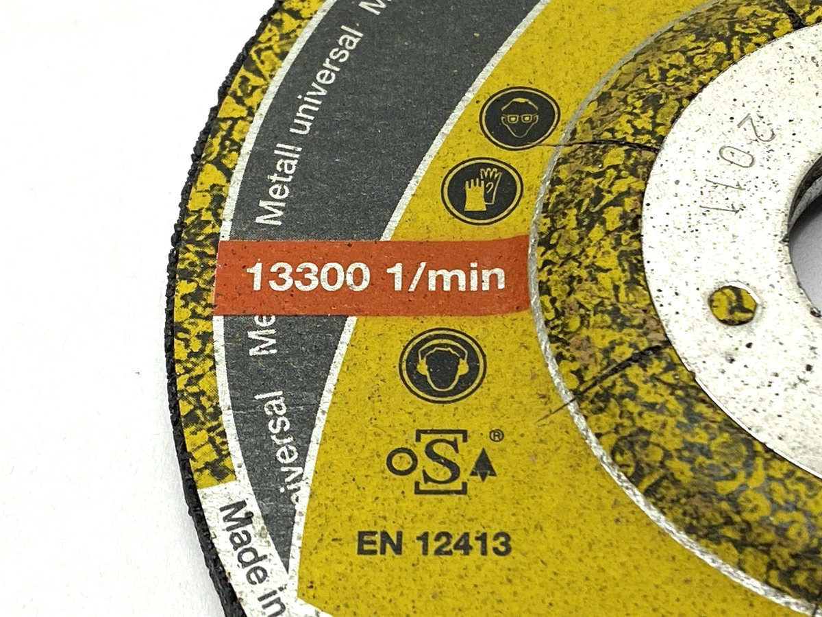 Kroneflex 188465 Metal Grinding Disc 115mm x 6mm x 22.23mm, 13300rpm, A 24 Extra - Maverick Industrial Sales