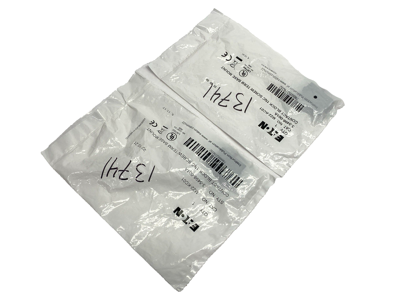 Eaton M22-KC01-CHGP Contact Block Screw Terminal Base Mount LOT OF 2 - Maverick Industrial Sales