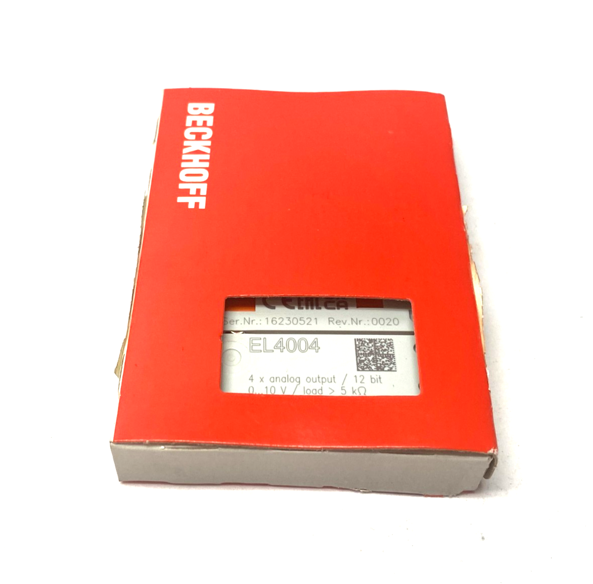 Beckhoff EL4004 EtherCAT 4-Channel Analog Output Terminal 12-Bit - Maverick Industrial Sales