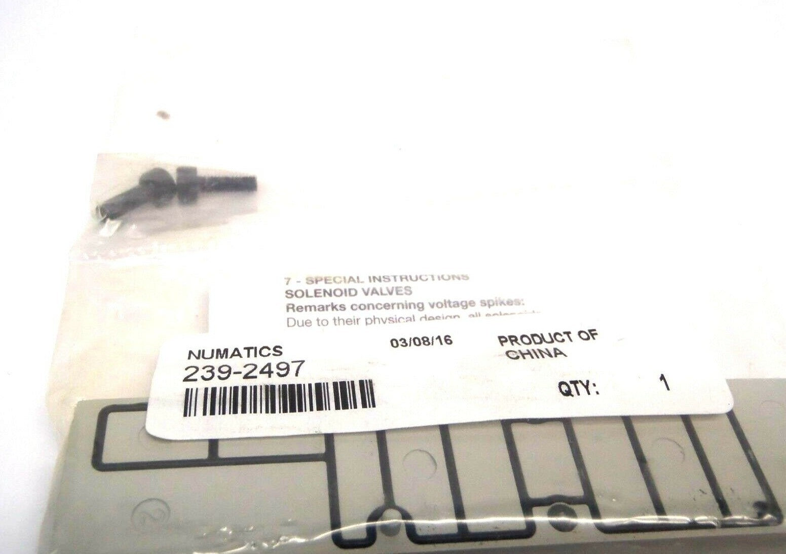 Numatics 239-2497 Blank Plate ISO15407-2 26MM Series - Maverick Industrial Sales