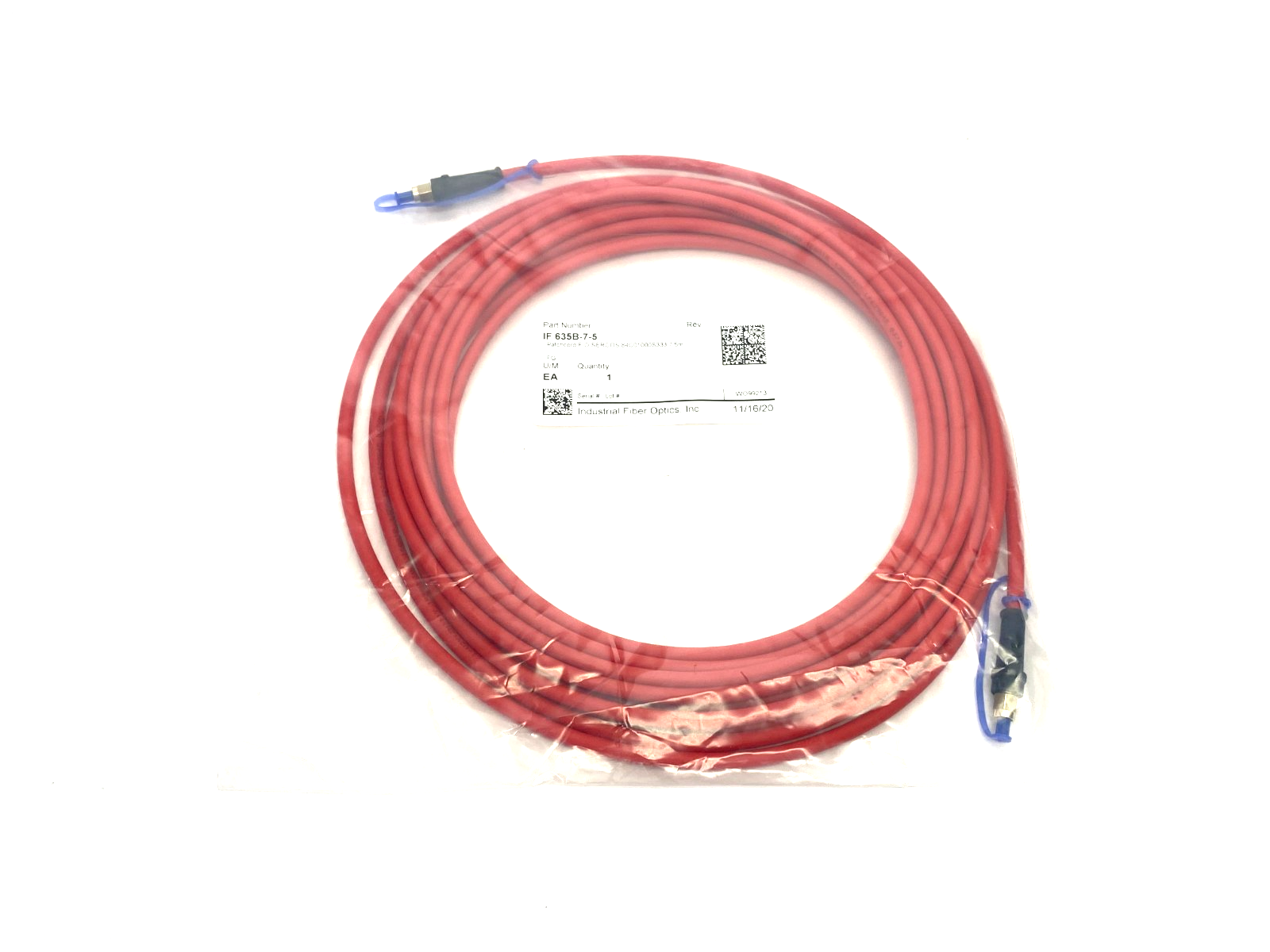 Industrial Fiber Optics IF 635B-7-5 Patchcord F/O SERCOS 84C01000S333 7.5m - Maverick Industrial Sales