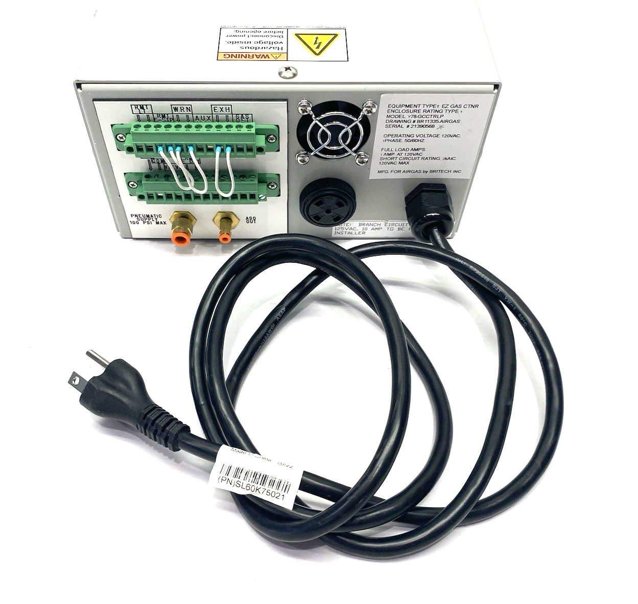 Y78-GCCTRLR | Airgas Gas Cabinet Controller Unit EZ GAS CONTROLLER - Used - Maverick Industrial Sales