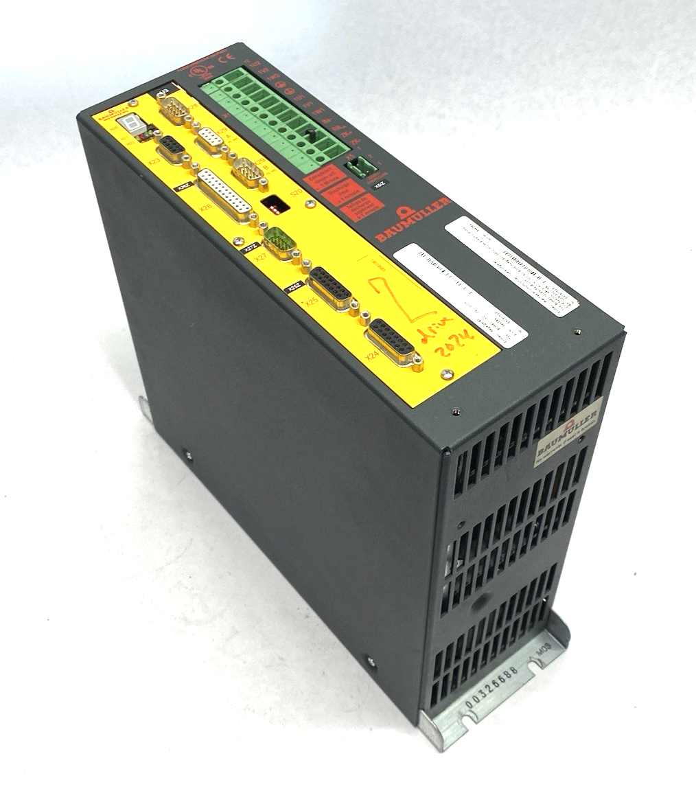 Baumüller BUM60-12/24-54-B-001 Servo Drive 3-Phase BUM60-VC-0A-0001 - Maverick Industrial Sales