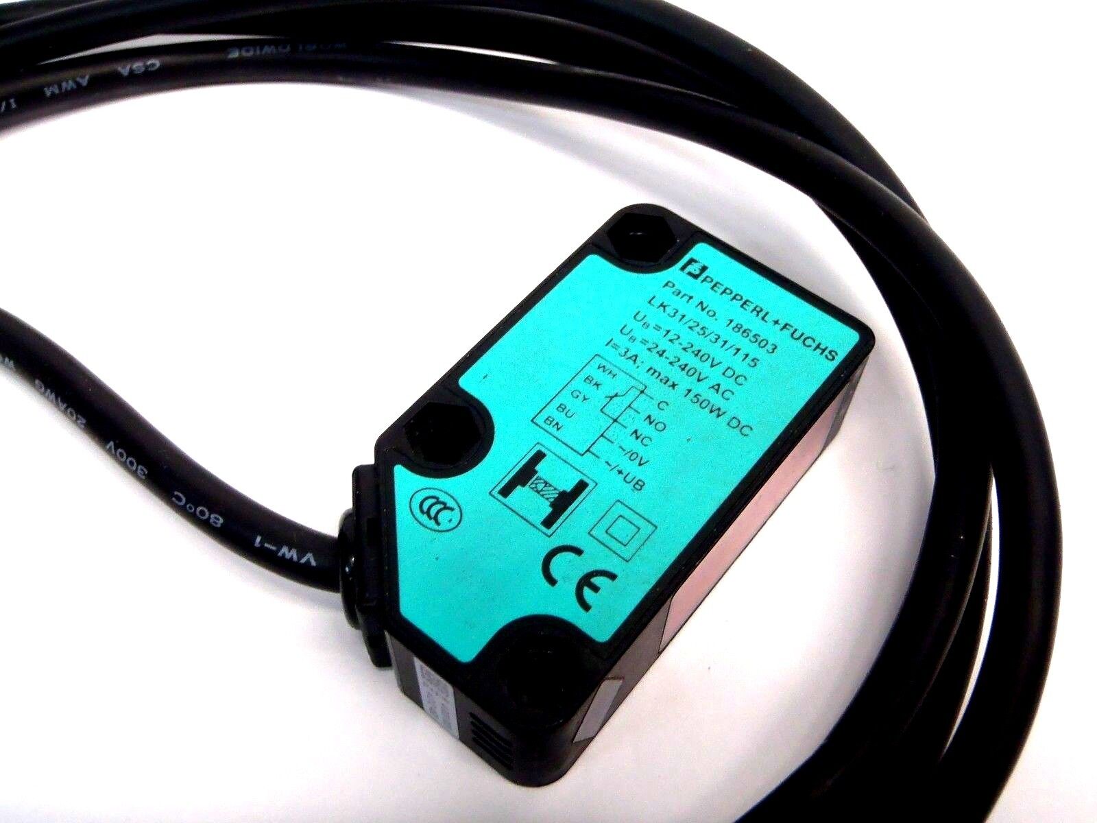 Pepperl & Fuchs LK31/LK31/25/31/115 Through Beam Sensor 3A 240VDC 150W 186503 - Maverick Industrial Sales
