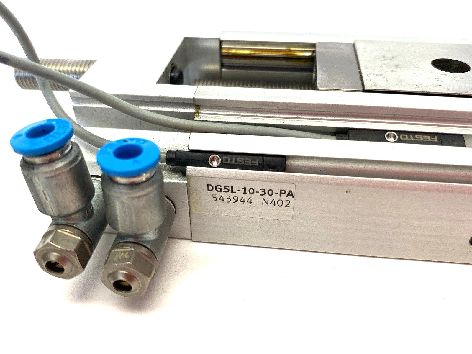 Festo DGSL-10-30-PA Mini Slide 30mm Stroke 543944 w/ Dual Proximity Switches - Maverick Industrial Sales