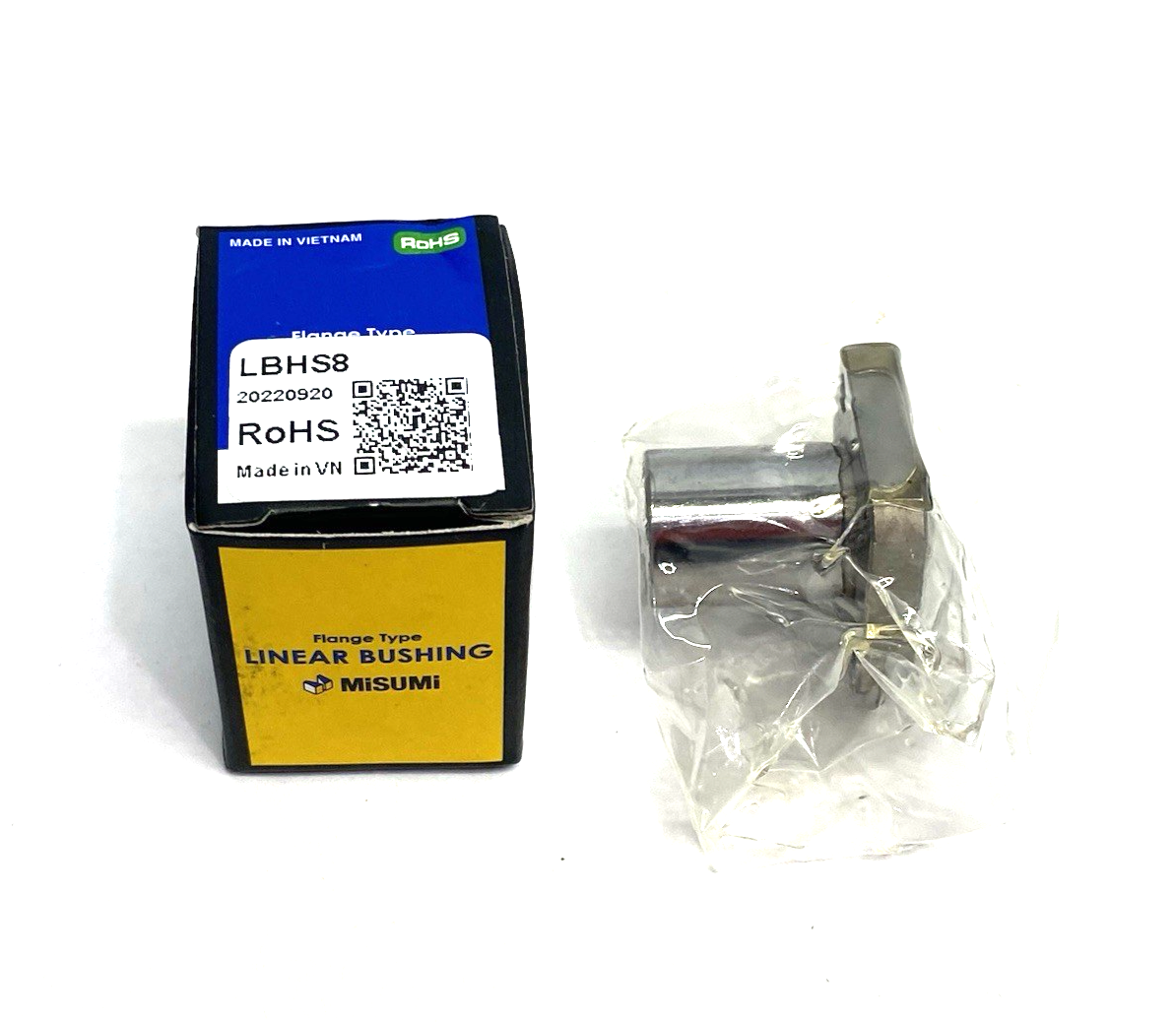 LBHS8 | MiSUMi Flanged Linear Ball Bearing with Rotary Capability, Square Flange - New - Maverick Industrial Sales