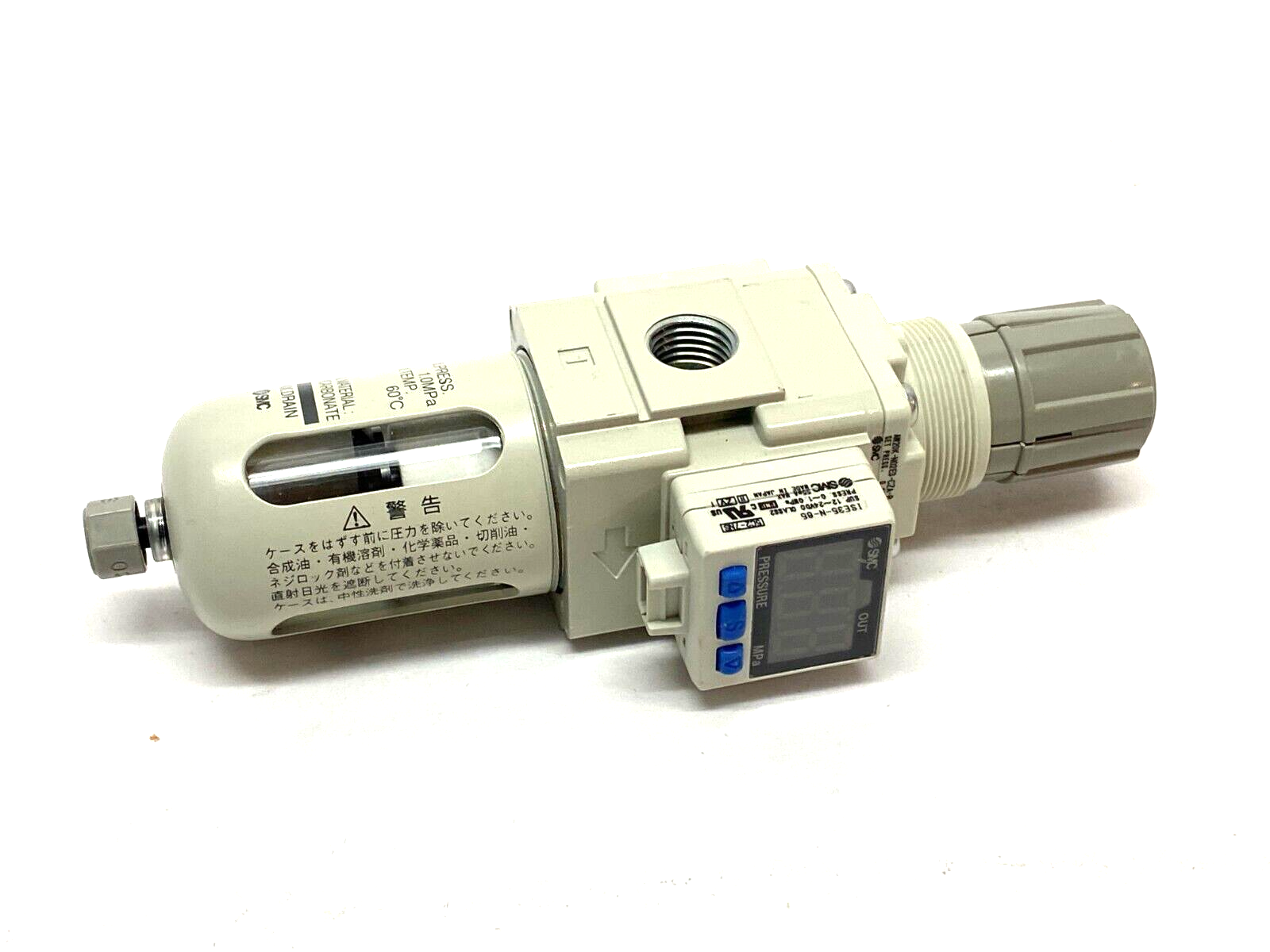 SMC AW20K-N02E3-CZA-B Digital Display Modular Filter Regulator ISE35-N-65 Switch - Maverick Industrial Sales