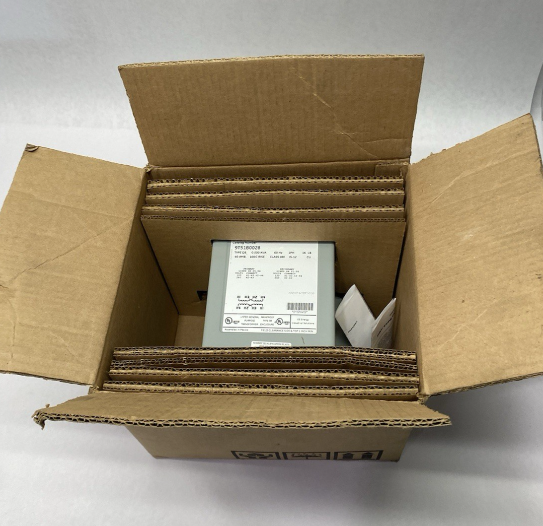9T51B0028 | ABB General Electric Transformer 1-Phase 1C,0.5kVA,120x240-120/240 - New – Open box - Maverick Industrial Sales
