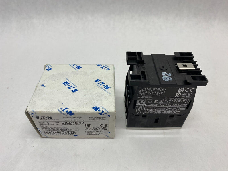 Eaton XTCE012B10TD Moeller Series Contactor DILM12-10 24VDC - Maverick Industrial Sales