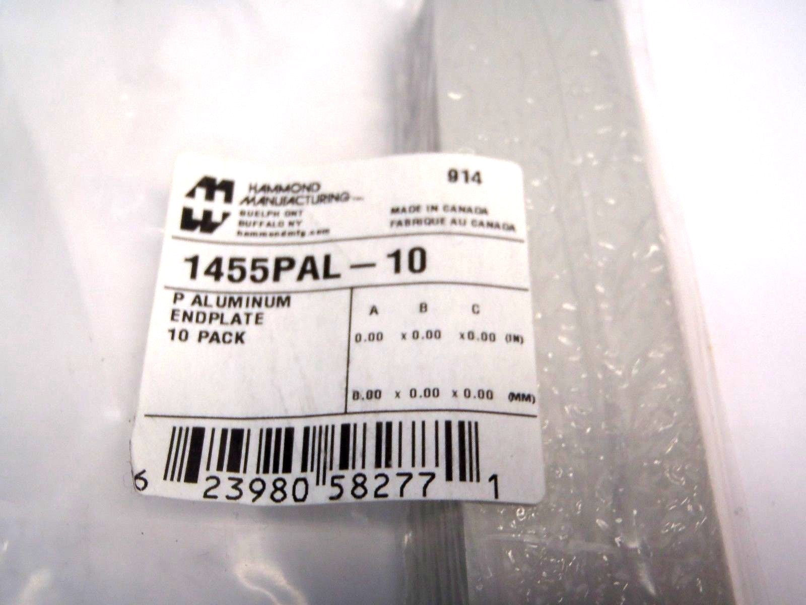 1455PAL-10 | Hammond 125.3 x 30.43x 1.5mm Enclosure End Panel PKG OF 10 - New – Open Box - Maverick Industrial Sales