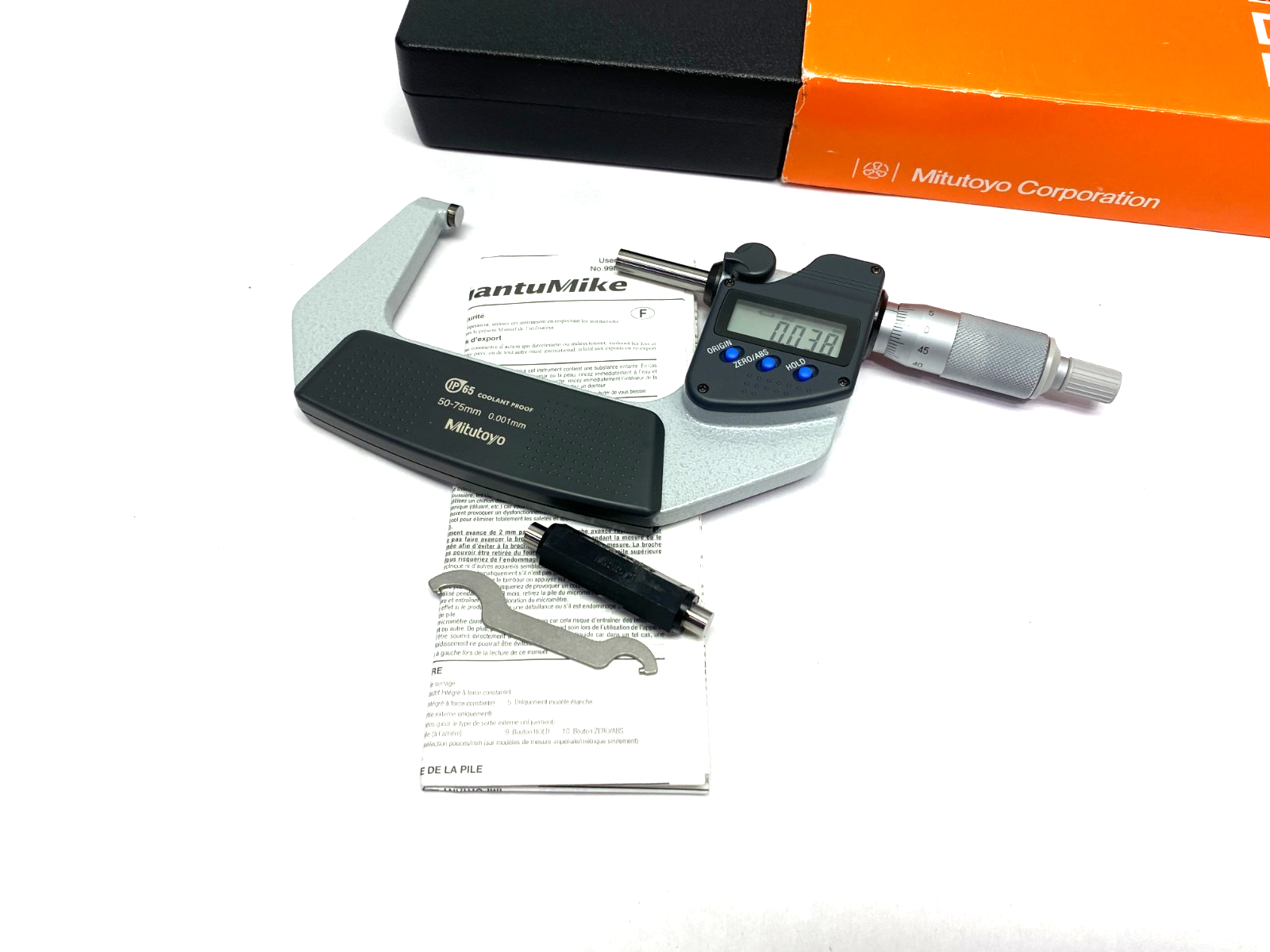 Mitutoyo 293-242-30 QuantuMike Digimatic Micrometer Coolant-Proof MDC-75PX - Maverick Industrial Sales
