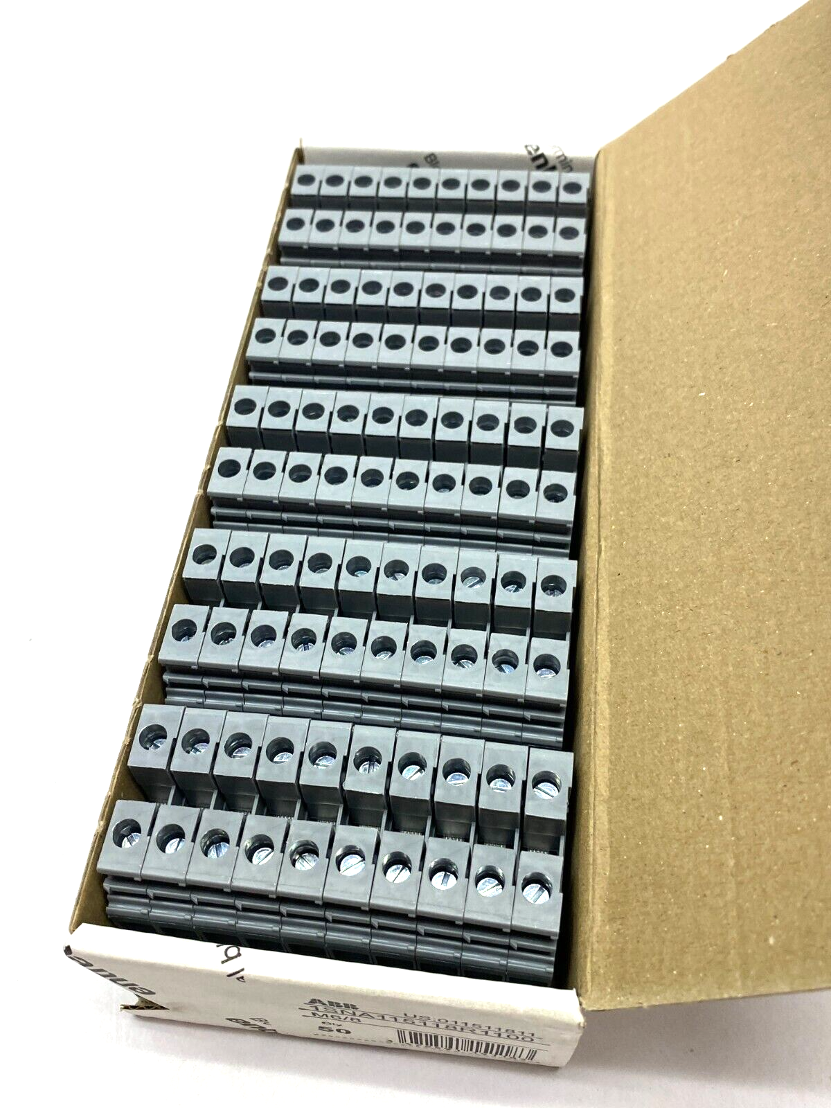 ABB Entrelec 1SNA115118R1100 Feed-Through Terminal Block Gray M6/8 BOX OF 50 - Maverick Industrial Sales