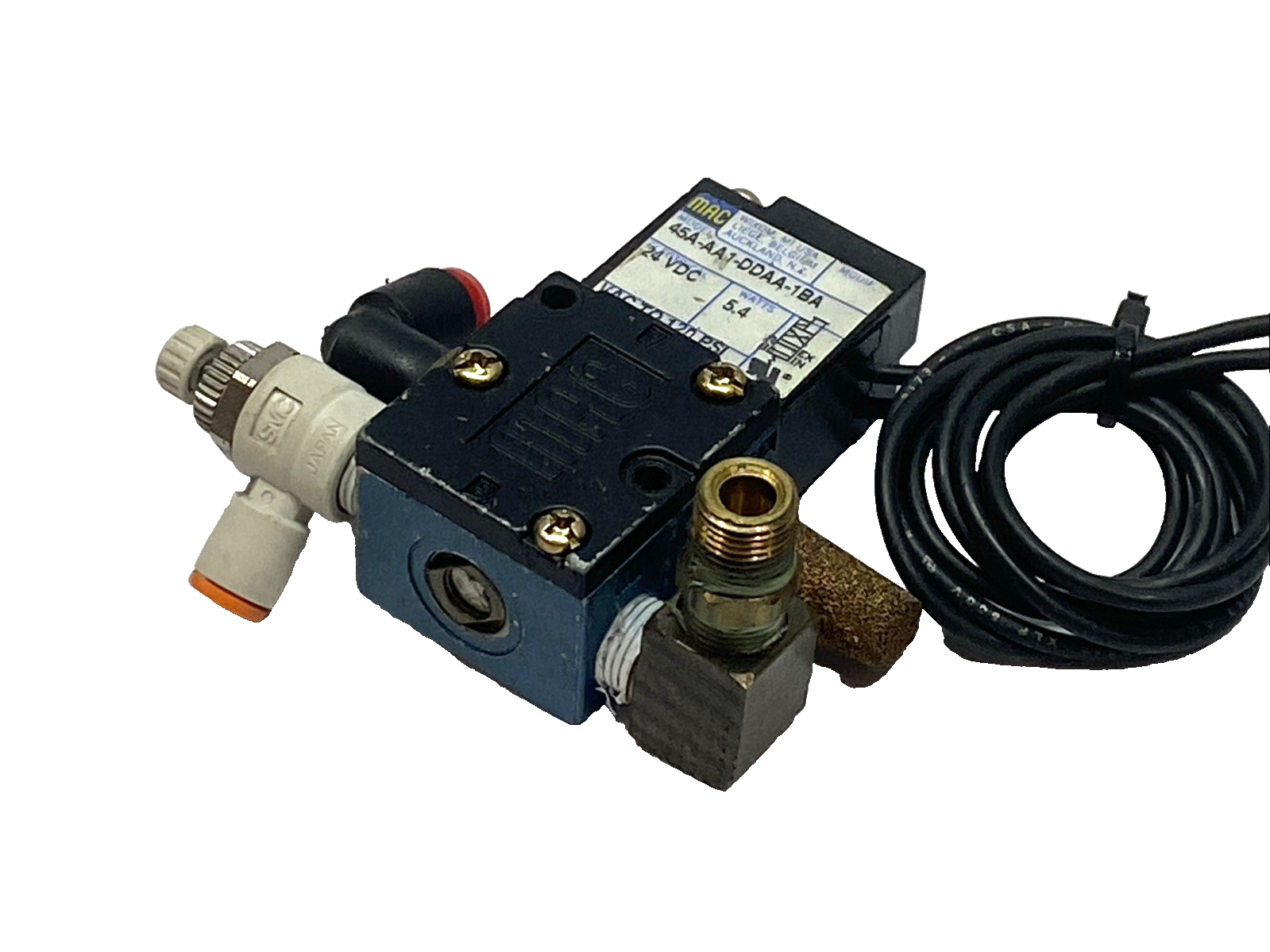 MAC 45A-GA1-DDAA-1BA Solenoid Valve 4-Way Double 24VDC NPTF 1/8 - Maverick Industrial Sales