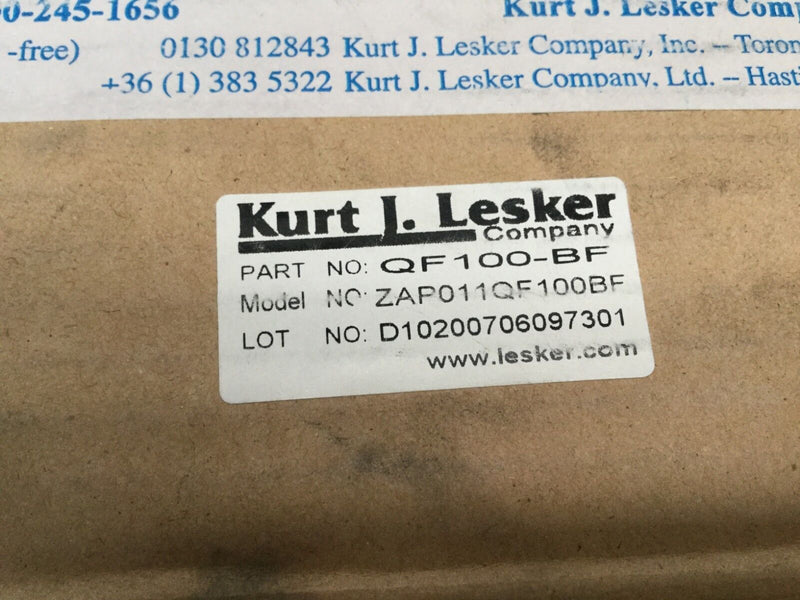 Kurt J. Lesker ZAP011QF100BF Weld Blank Flange QF100-B LOT OF 2 - Maverick Industrial Sales