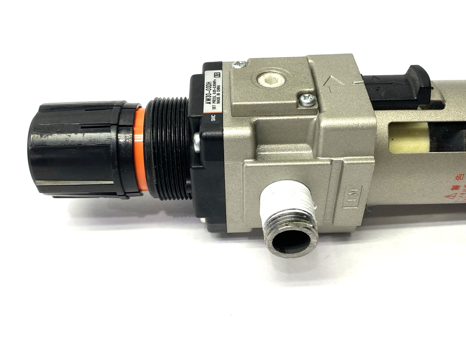 SMC AW30-03DH Pneumatic Pressure Regulator 3/8" Ports - Maverick Industrial Sales