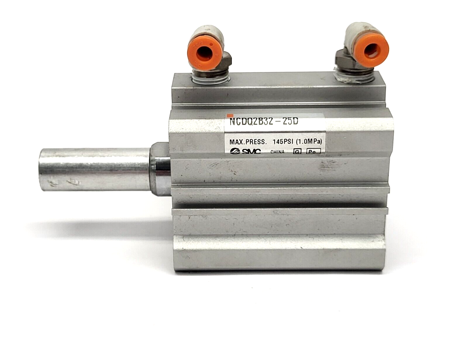 NCDQ2B32-25D | SMC Compact Pneumatic Cylinder 145PSI - Used - Maverick Industrial Sales