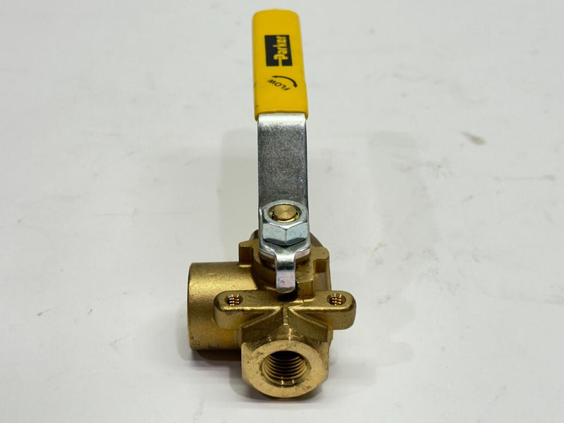 Parker V533P-8 Brass Ball Valve 3-Way 1/2" 400 WOG - Maverick Industrial Sales