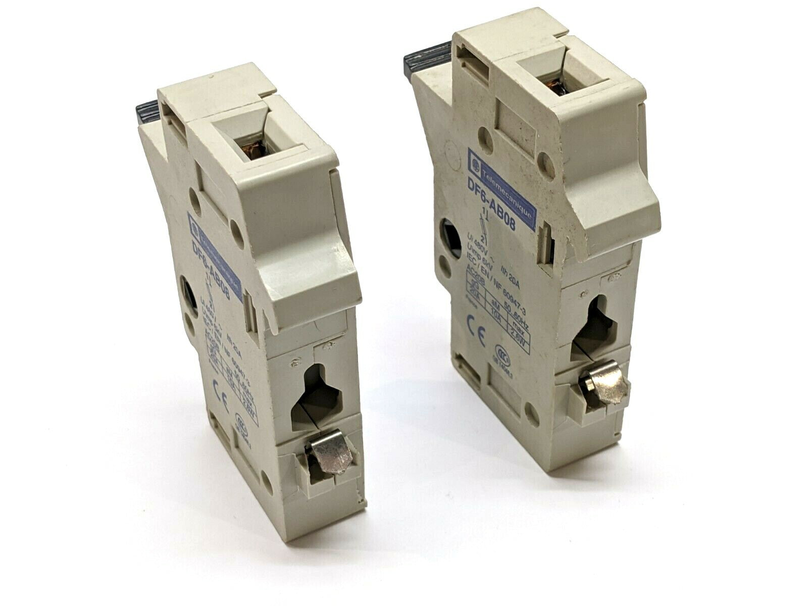 Telemecanique DF6-AB08 Fuse Holder 20A LOT OF 2 - Maverick Industrial Sales