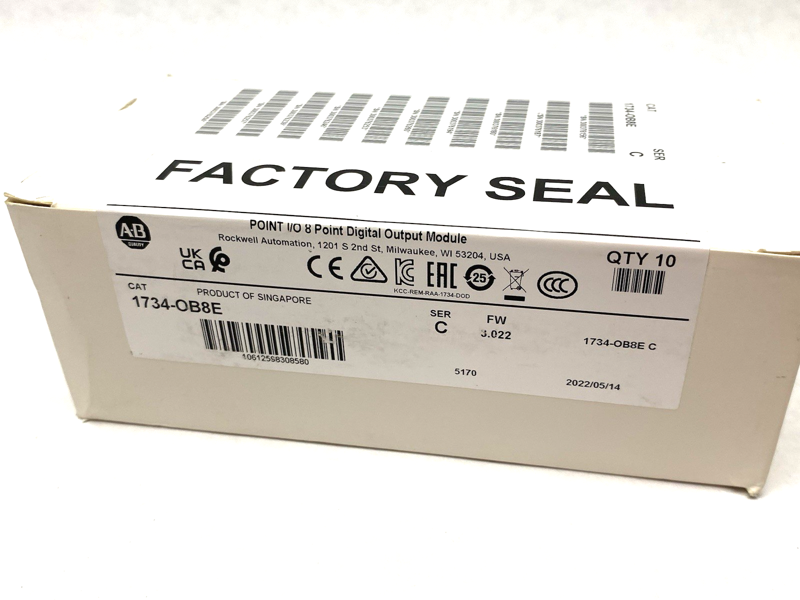 1734-OB8E | Allen Bradley Ser. C POINT I/O 8-Point Digital Output Module BOX OF 10 - New - Maverick Industrial Sales