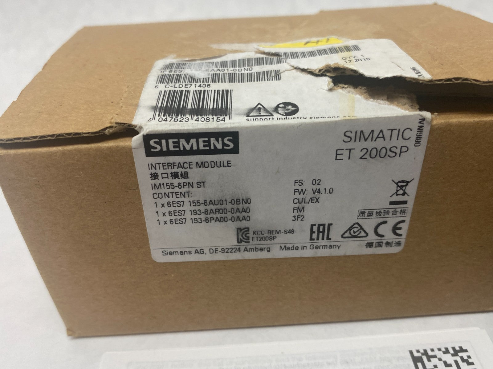 Siemens 6ES7 155-6AA01-0BN0 SIMATIC ET 200SP Interface Module, IM155-6PN ST - Maverick Industrial Sales