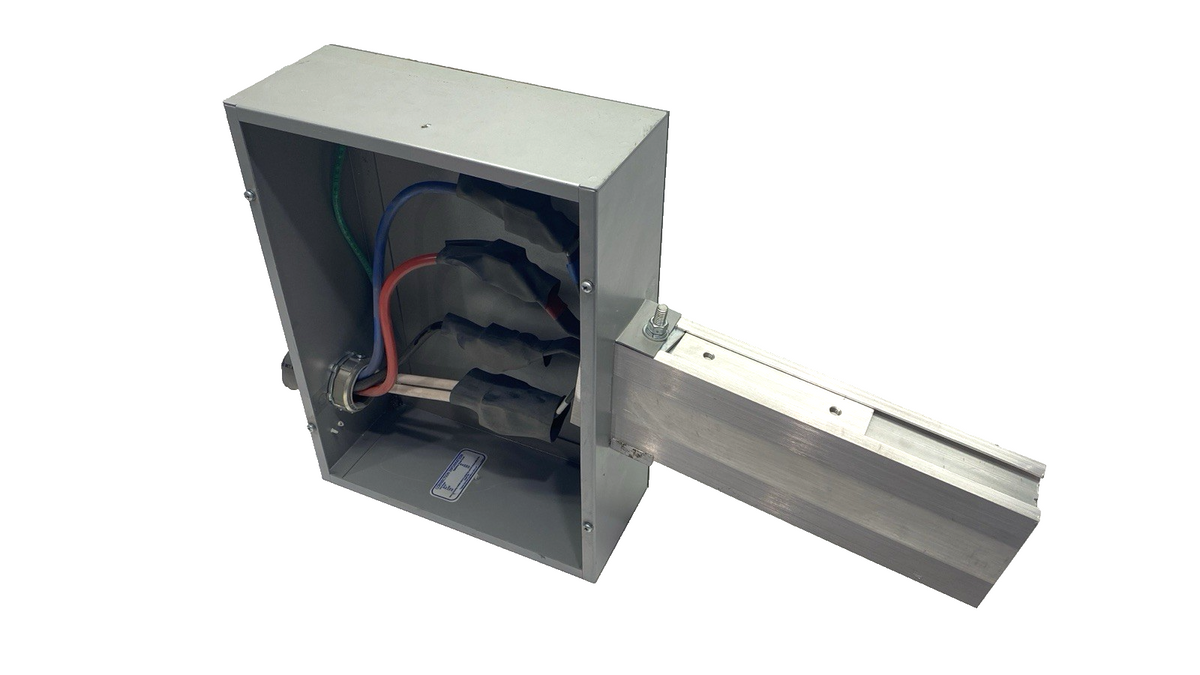 StarLine EF100N-4 Busway End Feed Tap Box 4P 600V 100A MISSING COVER - Maverick Industrial Sales