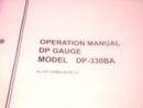 Cosmo Instruments Operation Manual for DP-330BA Digital Gauge Manometer - Maverick Industrial Sales