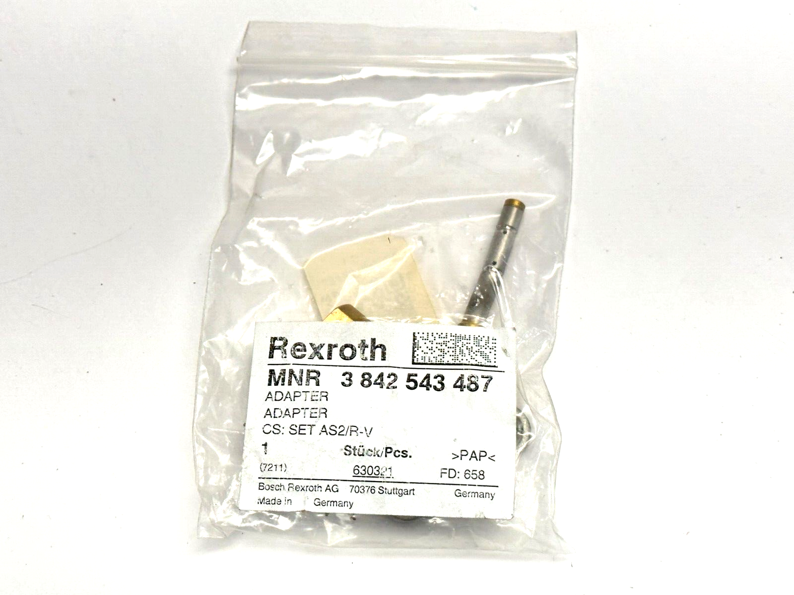 3842543487 | Bosch Rexroth 3842543487 Adapter Set AS2/R-V