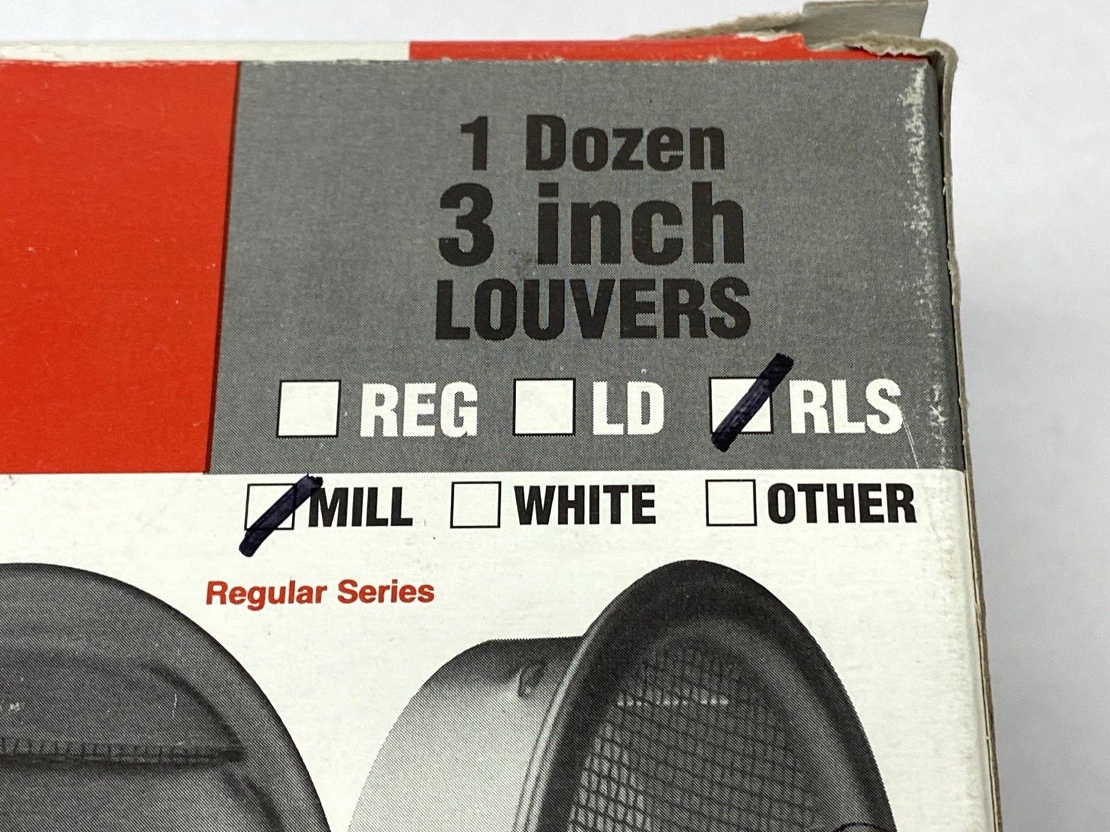 N/A | Midget Louver RLS Mill Aluminum Louver 3" BOX OF 12 - New – Open box - Maverick Industrial Sales