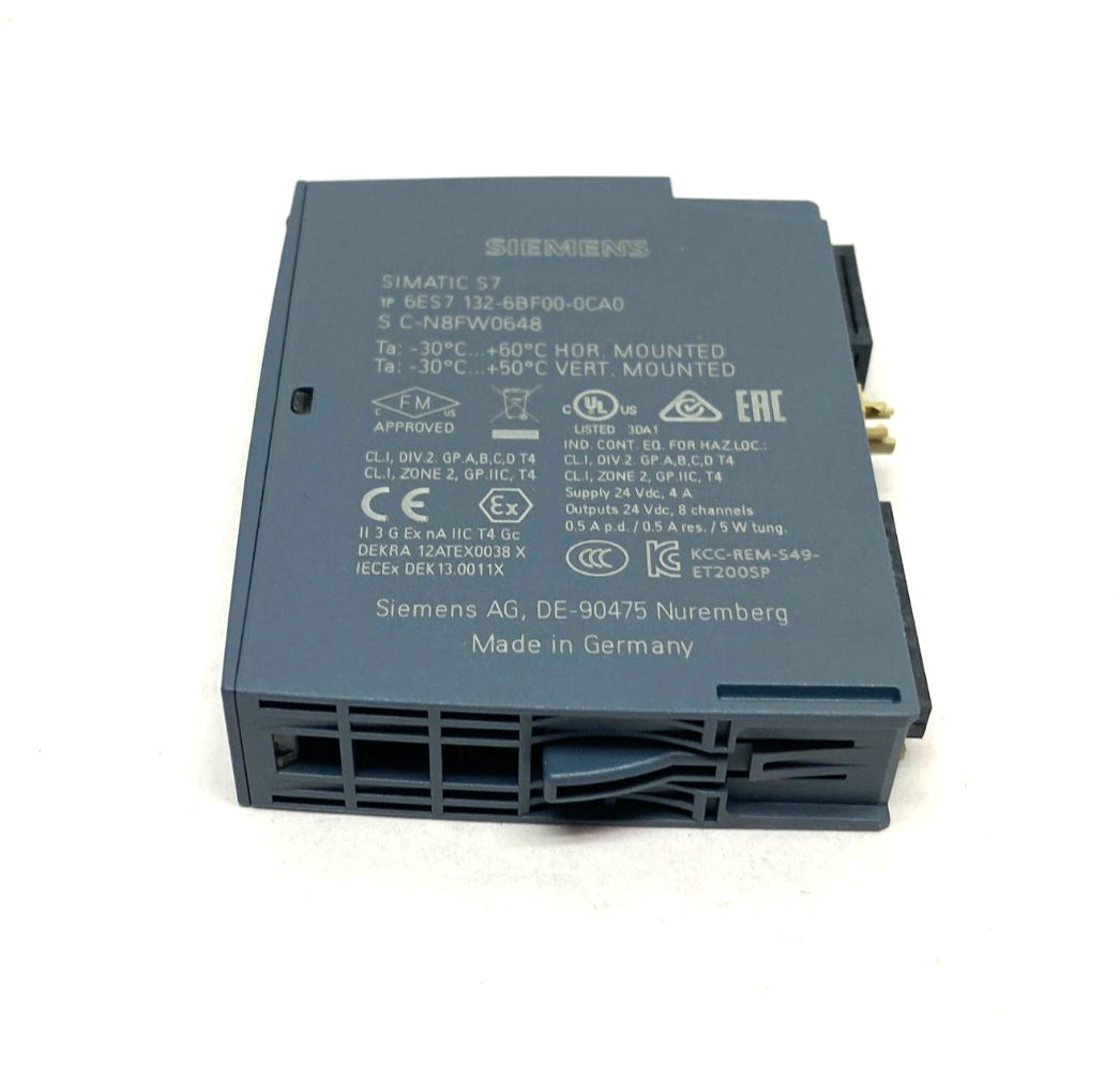 Siemens 6ES7132-6BF00-0CA0 SIMATIC ET 200SP Digital Output Module DQ 8x 24VDC - Maverick Industrial Sales
