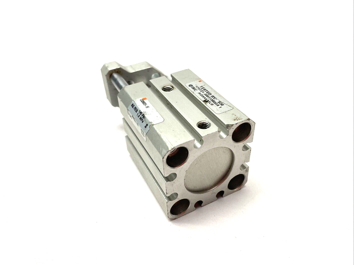 CDQMB25-15 | SMC Compact Guide Rod Cylinder 25mm Bore 15mm Stroke - Used - Maverick Industrial Sales